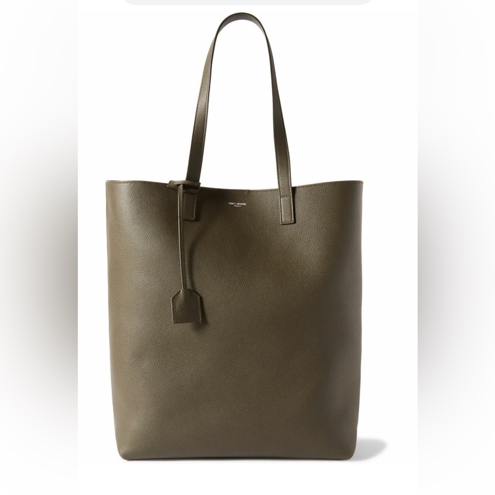 Saint Laurent Olive Green Tote Bag